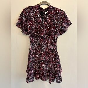 Parker women’s geometric design ruffled dress size XS